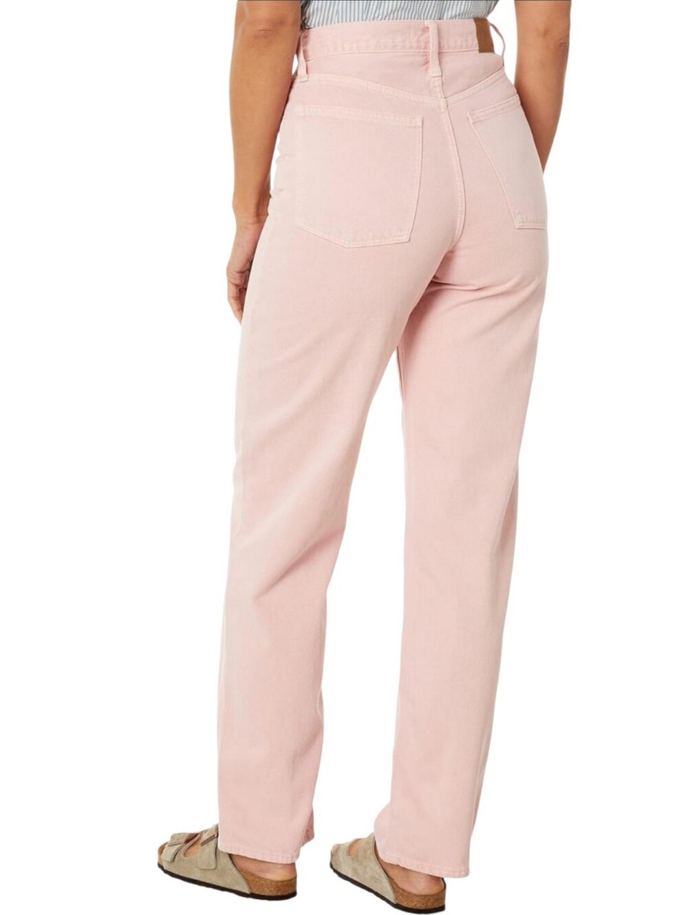 NWT Madewell Pink‎ Baggy Straight Denim Jeans Size 31